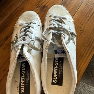 Golden Goose Black and White Sole Sneakers